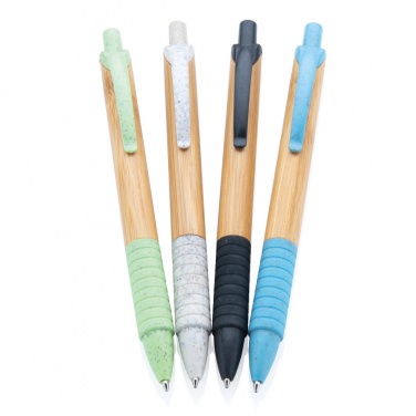 Logo trade promotional items image of: Bamboo & wheat straw pen
