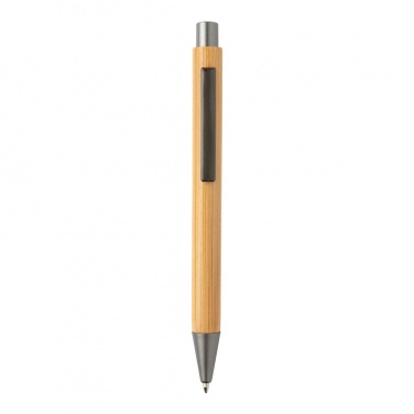 Logo trade promotional gifts image of: Slim design bamboo pen