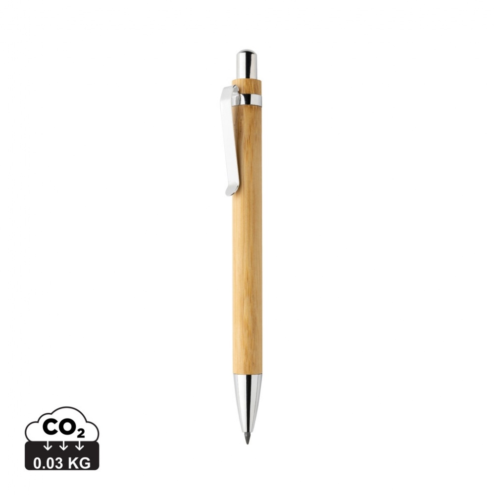 Logo trade promotional giveaway photo of: Pynn bamboo infinity pen