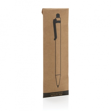 Logo trade promotional giveaways image of: Pynn bamboo infinity pen