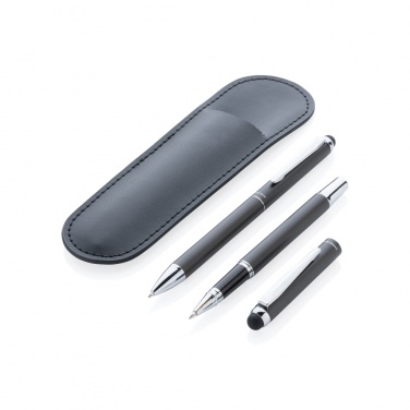 Logotrade corporate gift picture of: Swiss Peak deluxe pen set in PU pouch