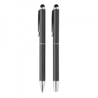 Logo trade promotional gift photo of: Swiss Peak deluxe pen set in PU pouch