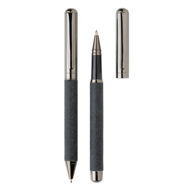 Logotrade promotional merchandise photo of: Recycled leather pen set