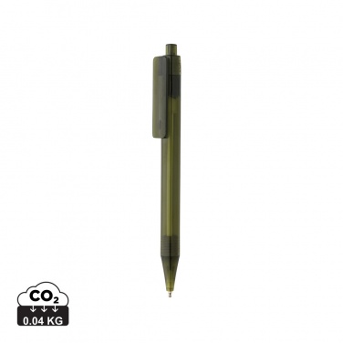 Logo trade corporate gifts picture of: GRS RPET X8 transparent pen