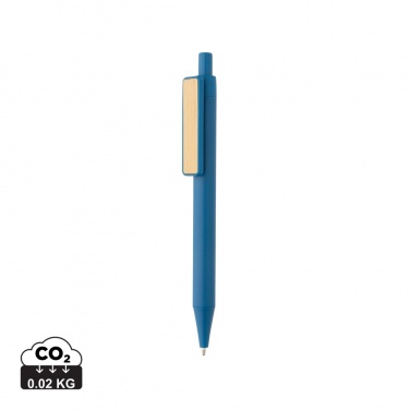 Logo trade promotional items picture of: GRS RABS pen with bamboo clip
