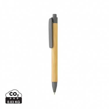 Logotrade promotional merchandise photo of: Write responsible recycled paper barrel pen