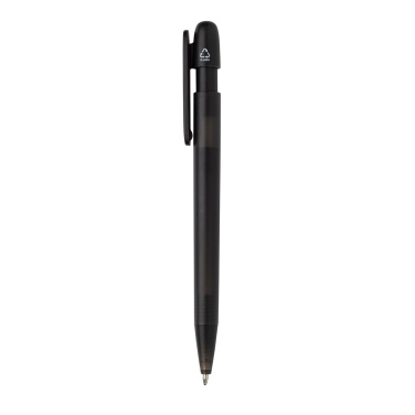 Logotrade promotional item image of: Devin GRS certified RABS pen transparent