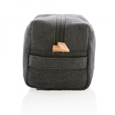 Logotrade promotional giveaway picture of: Canvas toiletry bag PVC free