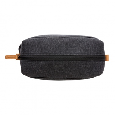 Logo trade advertising products image of: Canvas toiletry bag PVC free