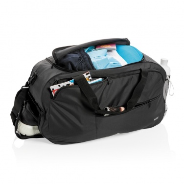 Logo trade promotional merchandise photo of: Swiss Peak AWARE™ RPET sports duffel bag