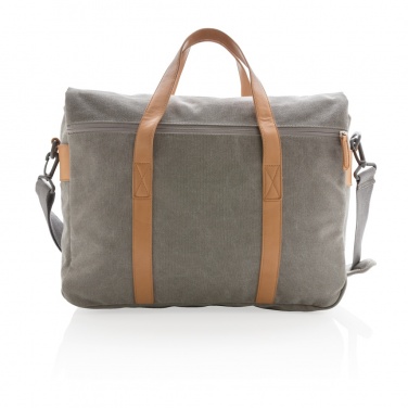 Logo trade promotional item photo of: Canvas laptop bag PVC free