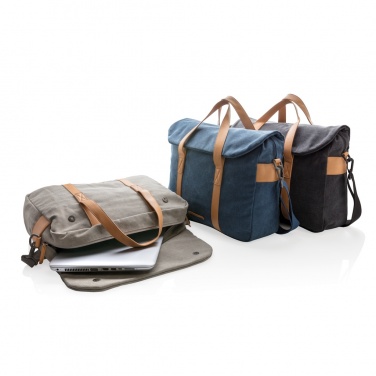 Logotrade promotional product image of: Canvas laptop bag PVC free