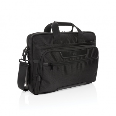 Logotrade promotional merchandise picture of: Swiss Peak RPET Voyager RFID 15.6" laptop bag