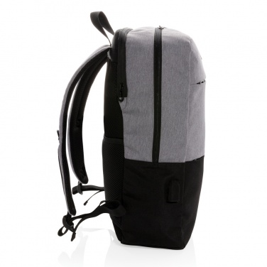 Logotrade advertising products photo of: Modern 15.6" USB & RFID laptop backpack PVC free