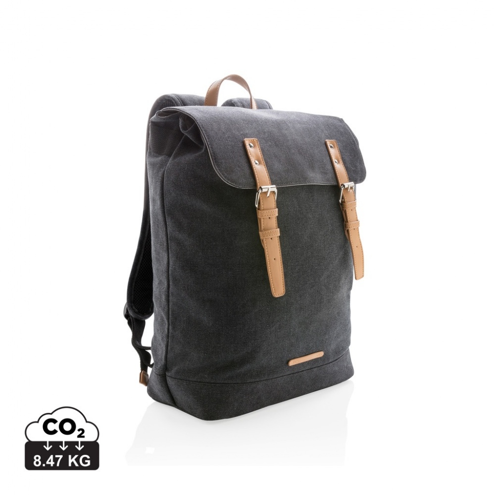 Logo trade promotional products picture of: Canvas laptop backpack PVC free