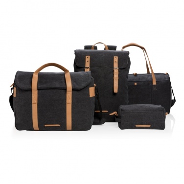 Logo trade corporate gift photo of: Canvas laptop backpack PVC free