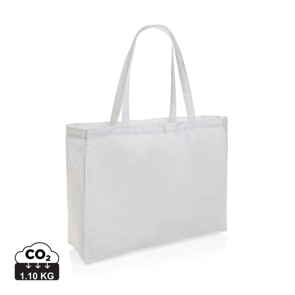 Logo trade promotional gifts image of: Impact AWARE™ Recycled cotton shopper 145g