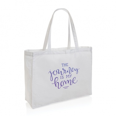 Logo trade business gifts image of: Impact AWARE™ Recycled cotton shopper 145g