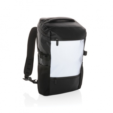 Logo trade promotional product photo of: PU high visibility easy access 15.6" laptop backpack