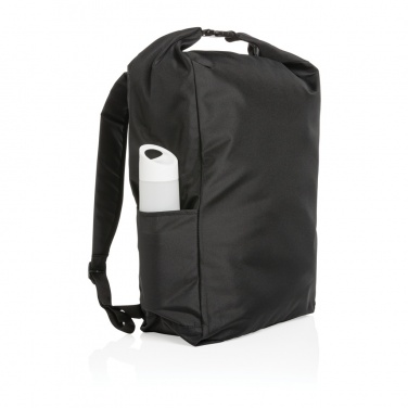 Logo trade corporate gifts picture of: Impact AWARE™ RPET lightweight rolltop backpack