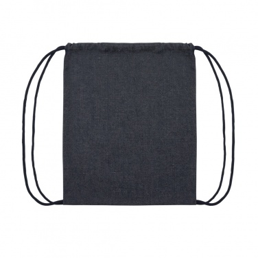 Logo trade promotional products image of: Impact AWARE™ recycled denim drawstring backpack