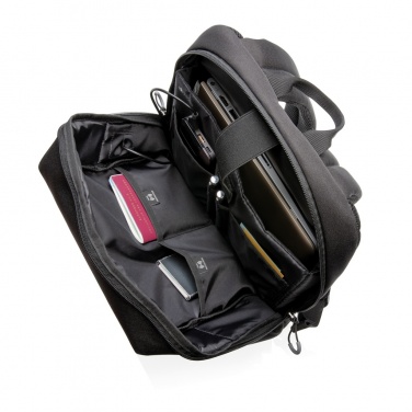 Logo trade promotional giveaway photo of: Swiss Peak AWARE™ RFID and USB A laptop backpack