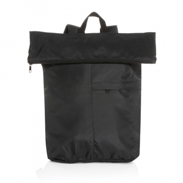 Logo trade promotional merchandise photo of: Dillon AWARE™ RPET lightweight foldable backpack