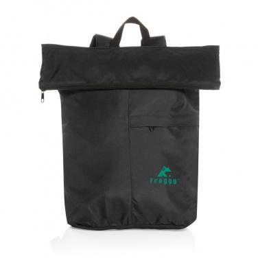 Logotrade business gifts photo of: Dillon AWARE™ RPET lightweight foldable backpack