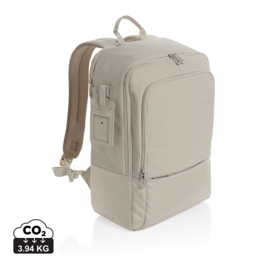 Logotrade promotional gift image of: Armond AWARE™ RPET 15.6 inch deluxe laptop backpack