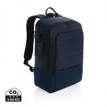 Logo trade promotional merchandise image of: Armond AWARE™ RPET 15.6 inch deluxe laptop backpack