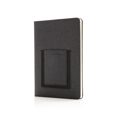 Logotrade business gift image of: Deluxe A5 Notebook with phone pocket