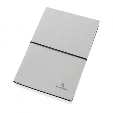Logo trade promotional merchandise photo of: A5 recycled leather notebook