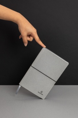 Logo trade corporate gifts image of: A5 recycled leather notebook
