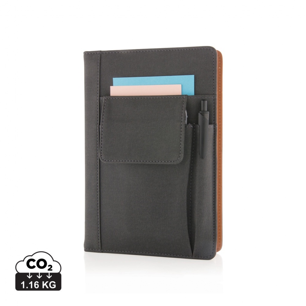 Logotrade promotional merchandise picture of: Notebook with phone pocket