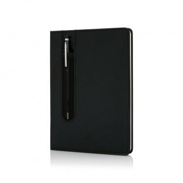 Logo trade promotional products picture of: Standard hardcover PU A5 notebook with stylus pen