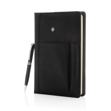 Logotrade business gift image of: Refillable notebook and pen set