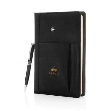 Logotrade advertising products photo of: Refillable notebook and pen set