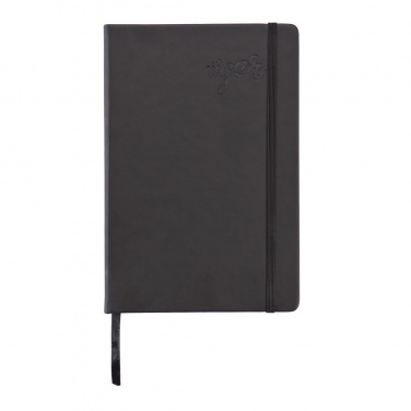 Logo trade promotional gift photo of: Deluxe hardcover PU A5 notebook