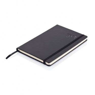 Logo trade promotional gift photo of: Deluxe hardcover PU A5 notebook
