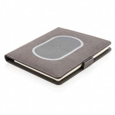 Logo trade advertising products image of: Air 5W wireless charging notebook cover A5