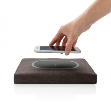 Logotrade promotional item picture of: Air 5W wireless charging notebook cover A5