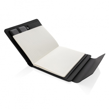 Logotrade promotional merchandise picture of: Fiko wireless charging A5 portfolio with powerbank