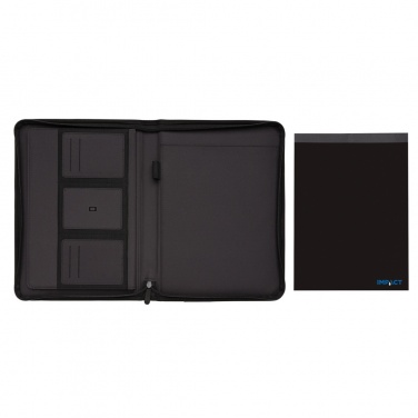 Logotrade promotional gift image of: Impact AWARE™ RPET A4 portfolio with zipper