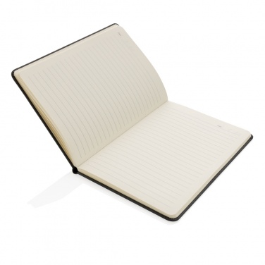 Logotrade corporate gift picture of: Deluxe hardcover PU notebook A5 with phone and pen holder