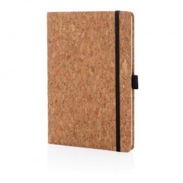 Logo trade promotional merchandise image of: Cork hardcover notebook A5