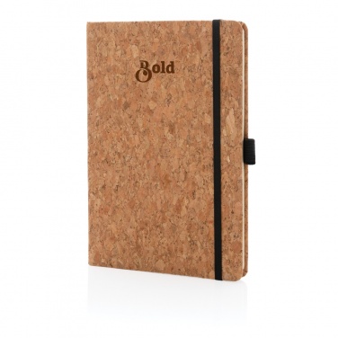 Logo trade promotional merchandise photo of: Cork hardcover notebook A5