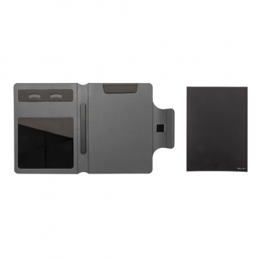 Logo trade promotional items image of: Artic Magnetic 10W wireless charging A4 portfolio