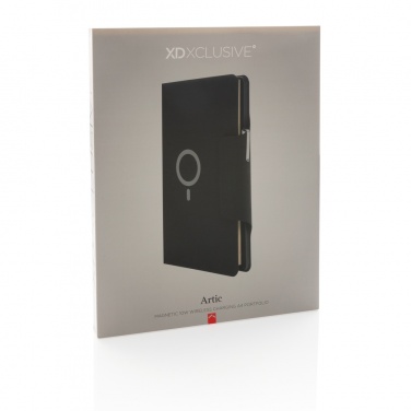 Logotrade promotional product picture of: Artic Magnetic 10W wireless charging A4 portfolio