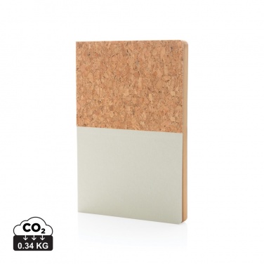 Logotrade corporate gift picture of: A5 cork & kraft notebook