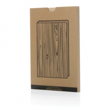 Logo trade promotional items image of: Kavana wood print A5 notebook